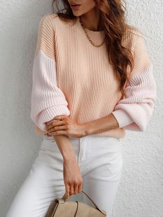 Blush Dresses Soft Pink With Sweater, Affordable Fun Pink Sweater, Hot Pink Sweater To The Office, Pink Suede Sweater, Nude Pink Sweater, Luxury Pink Feminine Sweater, Cheap Pink Workwear Sweater, Blush Pink Poncho Sweater, Luxury Fitted Pink Sweater