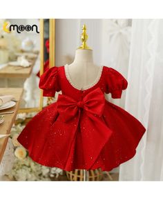 Get 10% off now! Buy ruffled bling red girls christmas party dress with sleeves at cheap price online. Free stable shipping and pro custom service since 2009. Party Dress With Sleeves, Baby Girl Birthday Party, Girls Christmas Party, Christmas Princess, Toddler Princess Dress, Party Dresses With Sleeves, Girls Birthday Party Dress, Tutu Birthday, Baby Girl Princess Dresses