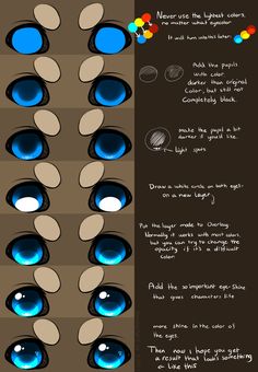 an image of blue eyes with different shapes and sizes