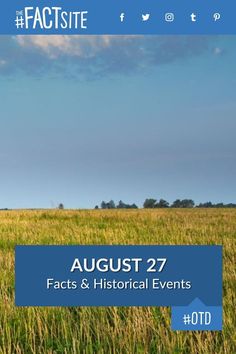 an image of a field with the words fact site august 27, 2013 on it