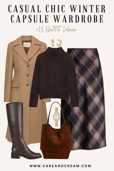 Casual Chic Winter Capsule Wardrobe + 15 Outfit Ideas Trendy Christmas Outfits