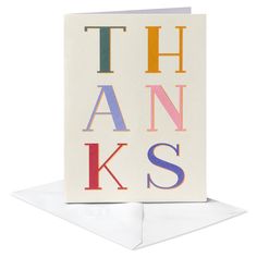 a greeting card with the words thank you all