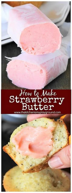 Strawberry Butter, Butter Recipes, Homemade Butter, Homemade Cheese