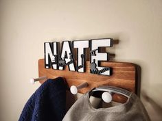 Kids Room Coat Hat Rack, Personalized, Custom, Hand Made, Hat Rack, Train Font, Wall Hanger - Etsy Hat Display, Hat Rack, Coat Racks, Boy Hat, Wall Hanger, Personalized Custom, Kids Room, Hand Made, Display Homes