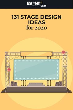 the front cover of an event planner for stage design ideas for 2020, with text that reads