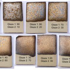 the different shades of glass are shown in this image, and there is no image on it