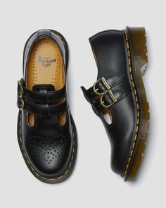 Dr. Martens 8065 Mary Jane Shoes for Women in Smooth Black Mary Jane Shoes Black, Leather Mary Jane Shoes, Martens Style, Womens Mary Janes, Swag Shoes, Jane Shoes, Leather Mary Janes, Shoes Uk