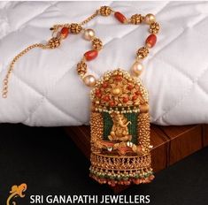 Coral Jewellery, Ganesh Pendant, Coral Jewelry Set, Simple Necklaces, Pearl Mala, Wedding Jewelry Sets Bridal Jewellery, Long Haram, Diamond Mangalsutra