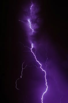 a lightning strike is seen in the dark sky