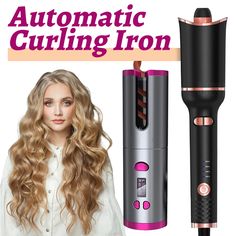 Automatic Hair Curler Auto Ceramic Wireless Curling Iron Hair Waver Tongs Beach Waves Iron Curling Curling Iron Waves, Air Curler, Waves Iron, Automatic Curling Iron, Automatic Hair Curler, Hair Waver, Iron Hair, Curling Wand, Hair Iron