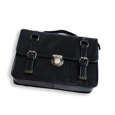 Size：31*8*23（cm） Black School Briefcase, Black Satchel Briefcase For School, Black Crossbody Briefcase For School, Black Shoulder Bag Satchel For School, Black Rectangular Briefcase For School, Black Large Capacity Briefcase For School, Black Crossbody Laptop Bag For School, Black Shoulder Satchel For Back To School, Rectangular Black Satchel For School