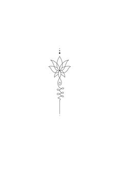 a black and white drawing of a flower on a stick with the word love written below it