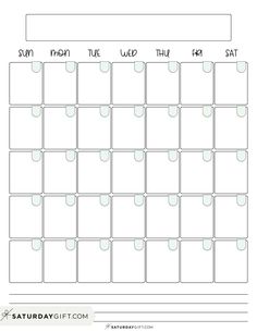 a printable calendar with the date and month on it