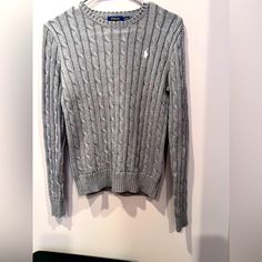 Brand New Polo Sweater, Ralph Lauren Ralph Lauren Sweater Women, Sweater Ralph Lauren, Sweaters Women, Ralph Lauren Sweaters, Lauren White, Polo Sweater, Ralph Lauren Sweater, Colorful Sweaters, Gray White