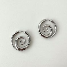 Silver Earrings,stainless Steel Earrings, Punk Earrings, Silver Hoop Earrings, Gothic Earrings, Edgy Earrings, Silver Jewelry Gothic Jewelry - Etsy Edgy Hoop Earrings, Endless Hoop Earrings, Cool Silver Earrings, Chunky Silver Jewellery, Earrings Edgy, Spiral Jewelry, Earrings Punk, Earrings Gothic, Thick Hoop Earrings