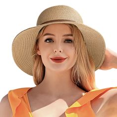 PRICES MAY VARY. 【Tightly Paper Straw Woven 】Wide Brim Hat: Head Measurements: 22.83 - 23.62 inches, brim Measurements: 3.54 inches, depth Measurements: 3.94 inches. Tightly woven with high quality paper straw make it lightweight and breathable. 【Enhanced Sun Protection】Wide Brim design can protect you from sunlight effectively which keep you cool when traveling outdoor. It possibly can prevent age spots with blocking the sunlight on the face and neck. 【Adjustable Band】 An adjustment chin band can help you adjust hat with your own size prefectly. Even on windy days, it can hold hats in place on your head which protecting from losing. Features with an inner sweatband to help wick moisture away and keep you cool. 【 Foldable & Packable 】Sun hat can be foldable and packable, so you can easily Lightweight Solid Color Sun Hat For Summer, Lightweight Solid Color Summer Sun Hat, Hats With Uv Protection For Beach Season, Outdoor Straw Hat With Upf 50+, Sun Hat With Uv Protection And Flat Brim, Solid Flat Brim Sun Hat With Uv Protection, Solid Sun Hat With Uv Protection And Flat Brim, Solid Color Packable Wide Brim Sun Hat, Solid Color Wide Brim Packable Hat