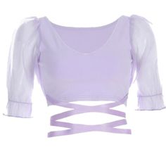 Mesh Sleeve Crop Annika Volkov, God Of Pain, Purple T Shirts, Kpop Fashion Outfits, Kpop Fashion, Dream Clothes