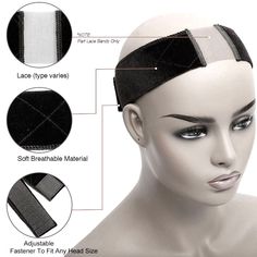 AC054 - Part Lace Stay On Band by Wig Aisle - Non-slip Band. Confidently adorn your hair styles and fashion headwear. Soft, breathable, elastic and adjustable to most head sizes. Is a comfortable non-slip headband liner..ADDITIONAL INFORMATION:Type: AccessoryLength: 22" LongStyle: AccessorySize: One size fits most.AccessoryPlace the stitched edge on top with the lace embellishment positioned as required..COLOR INFORMATION: Select a desired COLOR and SIZE above before placing your item in the car Needle Felting Diy Tutorials, Crimping Iron, Bang Hair, Mermaid Swim Tail, Jerry Curl, Felting Diy, Needle Felting Diy