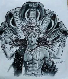 Lord Vishnu Drawing Pencil, Gods Pencil Drawings, Vishnu Bhagwan Drawing, Lords Drawing, Ardhnarishwar Sketch, Sketch Of God, Vishnu Drawing, Maa Drawing, Ganesh Art Paintings