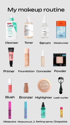 Back to school #fyppppp #back2schoolmakeup Natural School Makeup, Makeup Routine Guide, Preppy Makeup, Teenager Makeup, Simple Makeup Tips, Pretty Skin Care, Glamour Makeup, Makeup Looks Tutorial, Moisturizing Serum