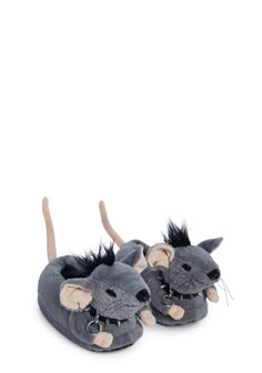 cuz he’s a punk rat for life. These punk rat slippers have a plush faux fur construction, a spiked collar, and a slip on fit. Grunge Christmas Wishlist, Interesting Products, Wierd Gifts, Plush Slippers, Christmas Small Gifts, Art Shoes, Goth Christmas Gifts, Stuff You Need, Weird Slippers