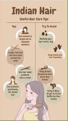 Hair Growth Tips Indian, How To Care Curly Hair, Thick Hair Care Routine, Hair Care Routine For Thick Hair, Healthy Hair Routine Tips, Best Indian Hair Care Products, Indian Hair Products For Hair Growth, Indian Hair Tips, Indian Hair Routine