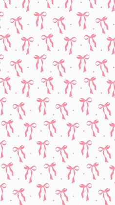 pink bows on white background for wallpaper