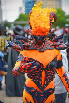 Fire Atronach, Lava Elemental, Flame Atronach, Flame Costume, Fire Cosplay, Wicked Cosplay, Skyrim Cosplay, Demon Costume, Big 30