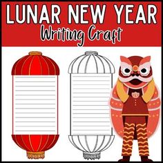 an image of lunar new year writing craft with owls and birdcage on it