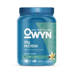 an image of a jar of owyn protein