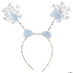 White headband has blue marabou around the base of the silver springs with a white plastic felt material snowflake attached. In the middle of the snowflake is a white gem, there is also blue marabou at the base of the snowflake too. One size fits most. Snowflake Costume Kids, Snowflake Costume, Snowflake Headband, Christmas Party Costume, Festival Headband, Snow Flakes Diy, Silver Springs, Plastic Headband, Holiday Costumes