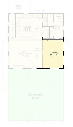 the first floor plan for an apartment