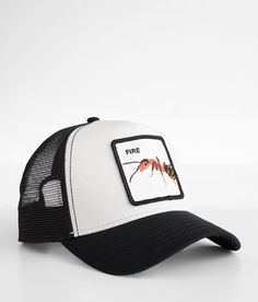 Goorin Bros. Formic Heat Trucker Hat - Cream/Black , Men's White Embroidered patch snapback hat One size fits most. 57% Polyester 43% Cotton. Apparel & Accessories > Clothing Accessories > Hats Hat Cream, Mens Trucker Hat, Goorin Bros, Hat For Men, Men's Hats, Accessories Clothing, Embroidered Patch, Snapback Hat, Embroidered Patches