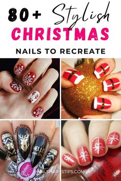 Xmas Manicure Ideas, Nail Designs For Christmas Holiday, Christmas Finger Nail Designs, Christmas Gel Nail Art, Square Nails Christmas Art Designs, Christmas Nail Gel Designs, Christmas Nail Stamping Ideas, Holiday Nail Art Christmas, Christmas Fingernail Designs