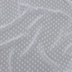 Mood Exclusive Annamae White Polyester Swiss Dot - Chiffon - Polyester - Fashion Fabrics Mood Designer Fabrics, Swiss Dot Fabric, Circle Skirts, Elegant Fabric, Mood Fabrics, Dot Fabric, Teal And Grey, Net Fabric, Purple Plaid