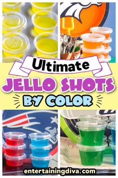 17 Of The Best Jello Shot Flavors (By Color) | Blue Jello Shots Champagne Jello Shots