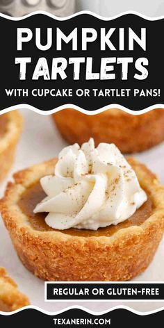 pumpkin tartlets with cupcake or tartet pans