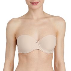 A strapless bra with the shape of a bandeau style. This bra has a straight back and a wide band made from stretch fabric for added support. Wear as a strapless bra or wear the straps over the shoulders or around the neck. Style# 012-0828 Style: Strapless Balcony Molded Underwired Bra Fabric: 39% Polyester, 35% Polyamide, 26% Elastane Design: Molded Balcony cup underwired bra with removable straps. Bra can be worn strapless or around the neck as a halter. Fit and Tips: True to size. Cafe Black, Breast Tape Lift, Straight Back, Bra Brands, Breast Lift, New Bra, Color Bands, Caftan Dress, White Band