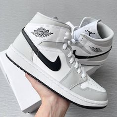 Air Jordan 1 Mid Grey Fog Dior Women’s Size 11=Men’s Size 9.5 100%Authentic Brand New In Original Box Ship Same Or Next Day All Sales Are Final Best Shoes For Women, Pretty Sneakers, Dior Women, Pretty Shoes Sneakers, All Nike Shoes, Cute Nike Shoes, Best Shoes, Shoes Air, Cute Nikes