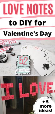 love notes to diy for valentine's day