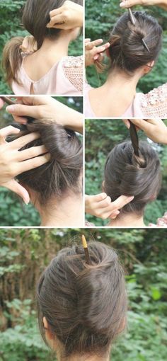 High Bun Hairstyles, Sisterlocks, French Twist, Hair Stick, Trending Hairstyles, April 21, Hair Sticks