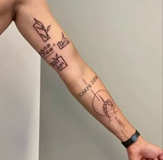 a person with a tattoo on their arm