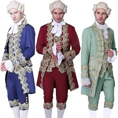 Season:All Seasons; Gender:Men's; What's in the box:Coat,Pants,Collar,Sleeves; Types:Outfits; Holiday:Halloween,Carnival; Style:Rococo,Baroque,Victorian; Occasion:Masquerade,Carnival of Venice,Party,Performance; Material:Polyester; Age Group:Adults'; Listing Date:09/13/2023; Clothing Length:null; Bust:null; Shoulder Width:null; Sleeve Length:null; Waist:null Victorian Outfit Men, Lumiere Costume, Victorian Outfits, Elizabethan Costume, Marie Antoinette Costume, Blue Knight, Vintage Suit Men, Coat Types, Tudor Costumes