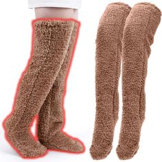 PRICES MAY VARY. Versatile Design - Snuggs Cozy Socks feature open soles for use as open-toe or footless socks, ensuring warmth for your feet, knees, and thighs whether indoors or outdoors. Plus, they're non-slip for added safety on smooth floors. Perfect Fit & Comfort - These elastic Snuggs Socks are long enough to keep your ankles warm and accommodate leggings, pajamas, or trousers, providing total-coverage comfort. They're easy to put on and take off. Premium Material - Crafted from a luxurio Cozy Knee-high Socks For Stocking Stuffers, Comfortable Over-the-knee Socks, Cozy Warm Stockings For Winter, Cozy Warm Winter Stockings, Warm Soft Socks For Stocking Stuffers, Cozy Snug Knee-high Socks, Cozy Over The Knee Socks For Stocking Stuffers, Cozy Knee-high Winter Stockings, Cozy Thigh High Winter Stockings