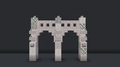 an arch made out of bricks and stone