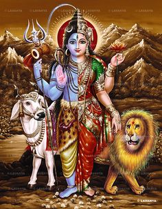 the hindu god and his animals