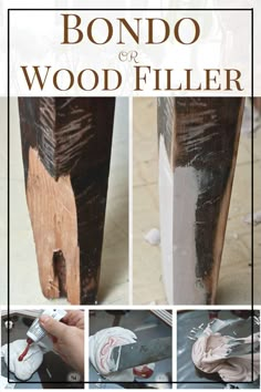 how to make a wood filler for furniture