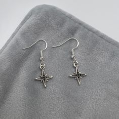 Handmade Silver Star Dangle Hook Earrings - Cute Hypoallergenic Statement Earrings These earrings are handmade in the UK, all findings and finishings are 925 Sterling or Gold plated 925 Sterling Silver (nickel and lead free) making them all hypoallergenic, perfect for sensitive ears. Each pair is designed and created with care and is backed on one of our Furnessities signature cards and wrapped in tissue paper to ensure safety whilst in transit.  *Designs and colours may vary slightly as each ea Business Gifts, Sensitive Ears, Gorgeous Earrings, Silver Stars, Hook Earrings, Sterling Silber, Tissue Paper, Handmade Silver, Statement Earrings