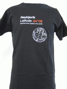 - Icelandic Reykjavik Latitude - Adult T-shirt - Clothing - Nordic Store Icelandic Wool Sweaters Reykjavik