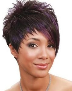 Asymmetrical Bob Haircuts, Short Choppy Hair, Long Bob Hairstyles, Short Hair Color, Short Pixie Haircuts